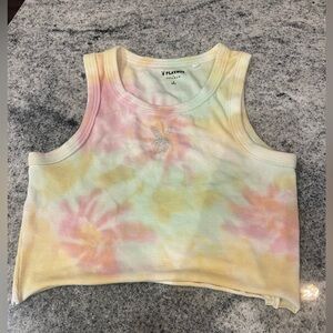 PLAYBOY by pacsun Pastel Tie-Dye cropped Tank Top